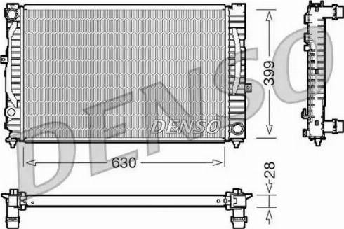 NPS DRM02032 - Радиатор, охлаждение двигателя autosila-amz.com