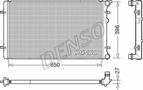 NPS DRM02025 - Радиатор, охлаждение двигателя autosila-amz.com