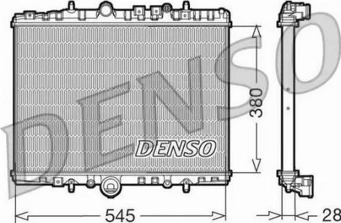 NPS DRM07056 - Радиатор, охлаждение двигателя autosila-amz.com