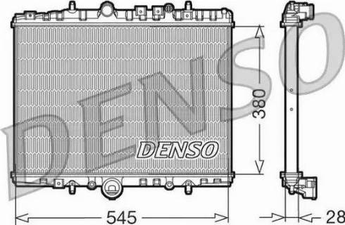 NPS DRM07056 - Радиатор, охлаждение двигателя autosila-amz.com