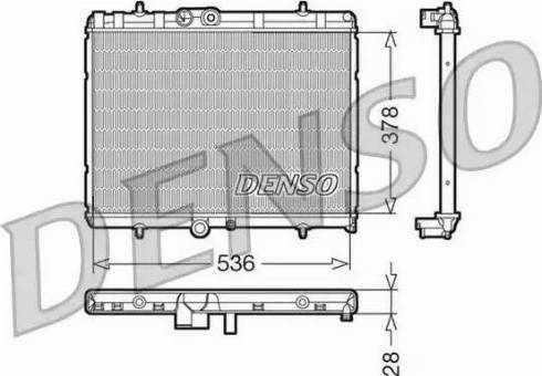 NPS DRM07015 - Радиатор, охлаждение двигателя autosila-amz.com