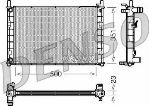 NPS DRM10046 - Радиатор, охлаждение двигателя autosila-amz.com