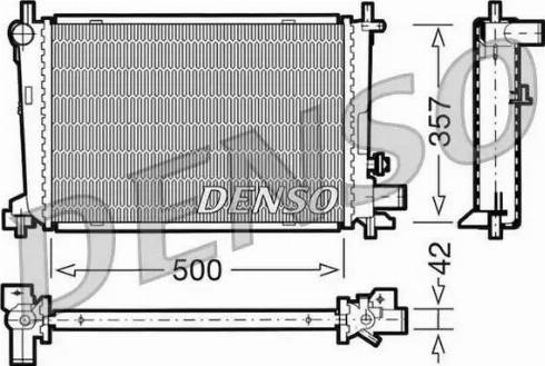 NPS DRM10040 - Радиатор, охлаждение двигателя autosila-amz.com