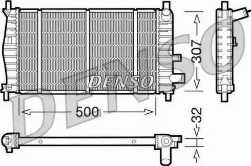 NPS DRM10042 - Радиатор, охлаждение двигателя autosila-amz.com