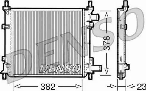 NPS DRM10060 - Радиатор, охлаждение двигателя autosila-amz.com