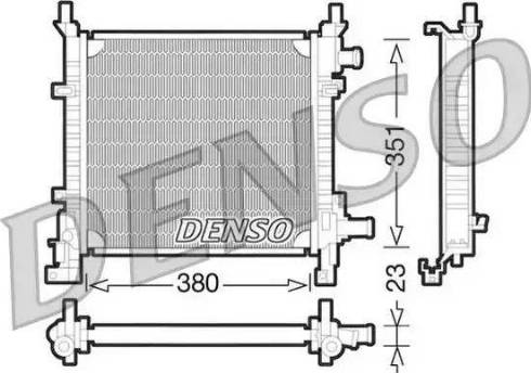 NPS DRM10061 - Радиатор, охлаждение двигателя autosila-amz.com