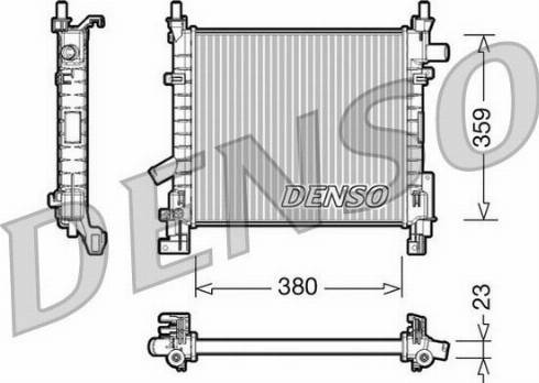 NPS DRM10063 - Радиатор, охлаждение двигателя autosila-amz.com