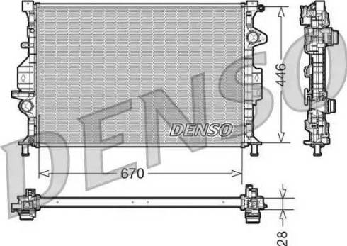 NPS DRM10088 - Радиатор, охлаждение двигателя autosila-amz.com