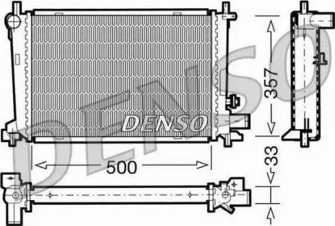 NPS DRM10039 - Радиатор, охлаждение двигателя autosila-amz.com