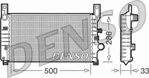 NPS DRM10034 - Радиатор, охлаждение двигателя autosila-amz.com