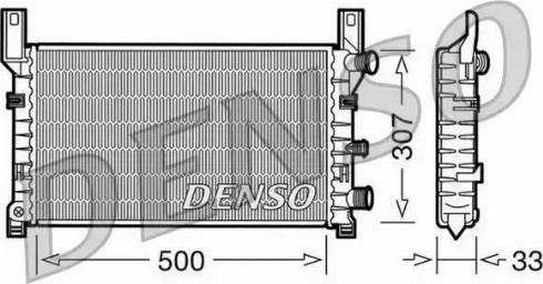 NPS DRM10035 - Радиатор, охлаждение двигателя autosila-amz.com
