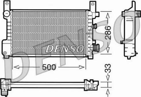NPS DRM10037 - Радиатор, охлаждение двигателя autosila-amz.com