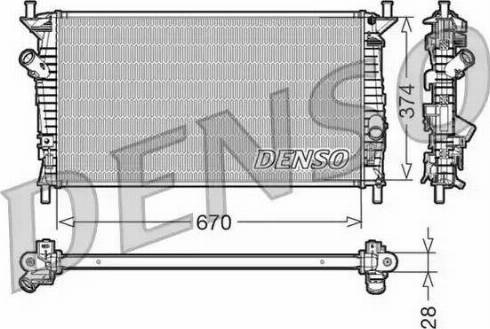 NPS DRM10074 - Радиатор, охлаждение двигателя autosila-amz.com