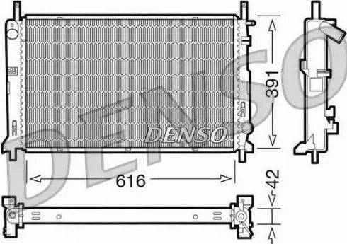 NPS DRM10071 - Радиатор, охлаждение двигателя autosila-amz.com