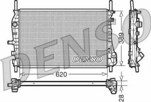 NPS DRM10073 - Радиатор, охлаждение двигателя autosila-amz.com