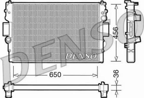 NPS DRM12007 - Радиатор, охлаждение двигателя autosila-amz.com