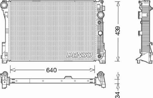 NPS DRM17048 - Радиатор, охлаждение двигателя autosila-amz.com