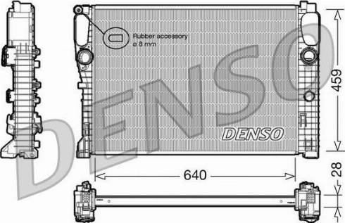 NPS DRM17042 - Радиатор, охлаждение двигателя autosila-amz.com