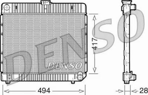 NPS DRM17020 - Радиатор, охлаждение двигателя autosila-amz.com