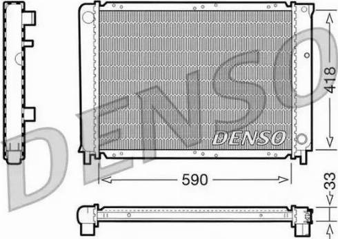 NPS DRM33031 - Радиатор, охлаждение двигателя autosila-amz.com