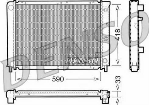 NPS DRM33032 - Радиатор, охлаждение двигателя autosila-amz.com