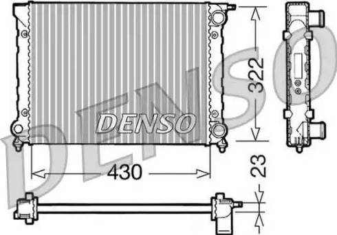 NPS DRM32004 - Радиатор, охлаждение двигателя autosila-amz.com