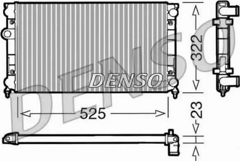 NPS DRM32006 - Радиатор, охлаждение двигателя autosila-amz.com