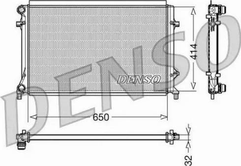 NPS DRM32016 - Радиатор, охлаждение двигателя autosila-amz.com