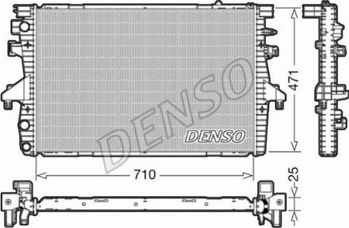 NPS DRM32039 - Радиатор, охлаждение двигателя autosila-amz.com