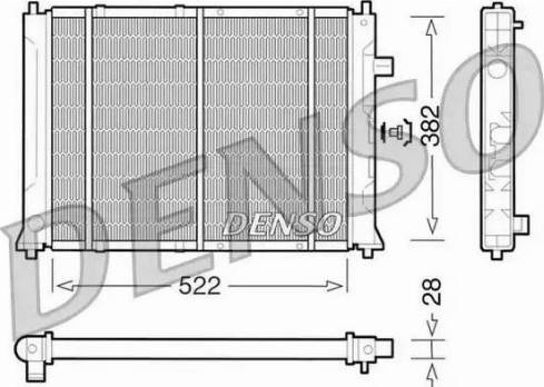 NPS DRM24014 - Радиатор, охлаждение двигателя autosila-amz.com