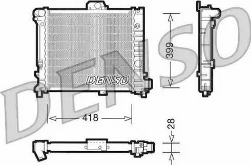 NPS DRM25004 - Радиатор, охлаждение двигателя autosila-amz.com