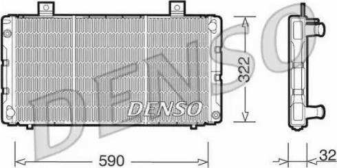 NPS DRM25003 - Радиатор, охлаждение двигателя autosila-amz.com