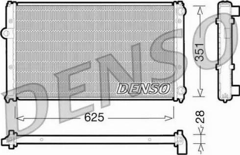 NPS DRM26001 - Радиатор, охлаждение двигателя autosila-amz.com