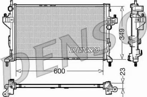 NPS DRM20045 - Радиатор, охлаждение двигателя autosila-amz.com