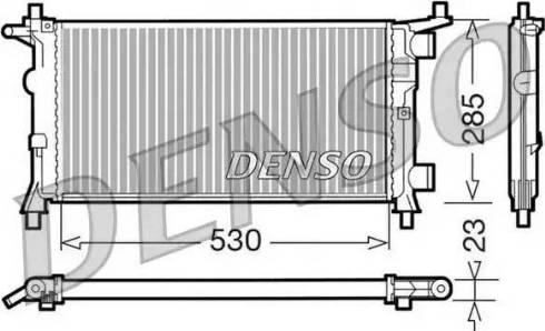 NPS DRM20041 - Радиатор, охлаждение двигателя autosila-amz.com