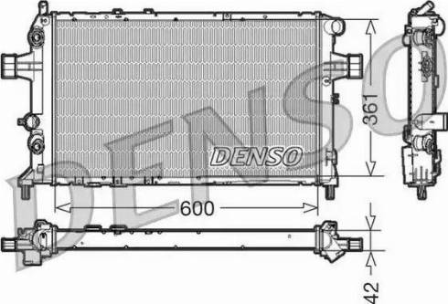 NPS DRM20016 - Радиатор, охлаждение двигателя autosila-amz.com