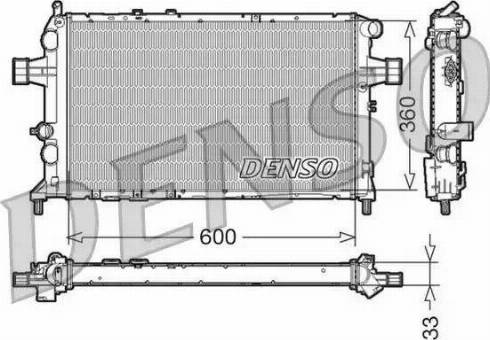 NPS DRM20018 - Радиатор, охлаждение двигателя autosila-amz.com