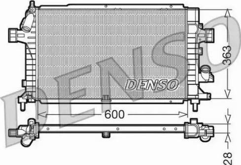 NPS DRM20100 - Радиатор, охлаждение двигателя autosila-amz.com