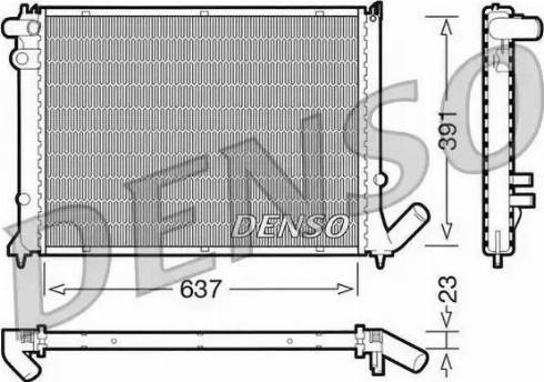 NPS DRM21050 - Радиатор, охлаждение двигателя autosila-amz.com