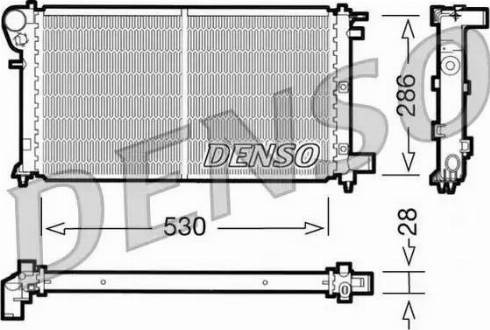 NPS DRM21004 - Радиатор, охлаждение двигателя autosila-amz.com