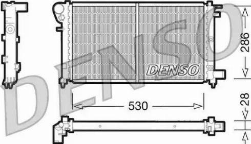 NPS DRM21002 - Радиатор, охлаждение двигателя autosila-amz.com
