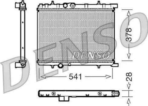 NPS DRM21032 - Радиатор, охлаждение двигателя autosila-amz.com