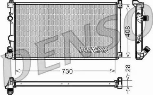 NPS DRM23092 - Радиатор, охлаждение двигателя autosila-amz.com