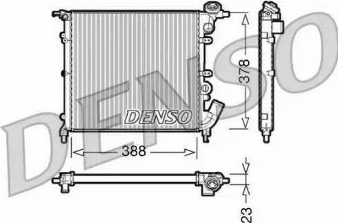 NPS DRM23002 - Радиатор, охлаждение двигателя autosila-amz.com