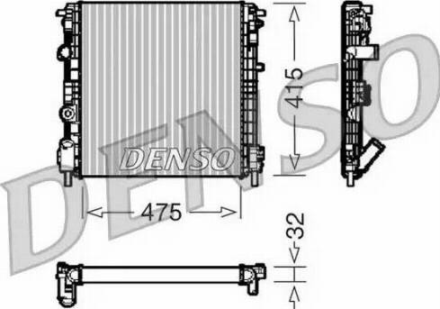 NPS DRM23015 - Радиатор, охлаждение двигателя autosila-amz.com
