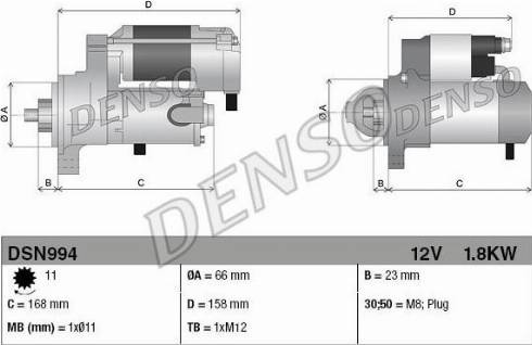 NPS DSN994 - Стартер autosila-amz.com