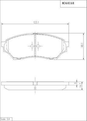 NPS M360I68 - Тормозные колодки, дисковые, комплект autosila-amz.com