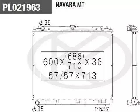 NPS N156N98 - Радиатор, охлаждение двигателя autosila-amz.com