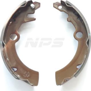 NPS N350N25 - Комплект тормозных колодок, барабанные autosila-amz.com
