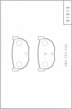 NPS N361N23 - Тормозные колодки, дисковые, комплект autosila-amz.com